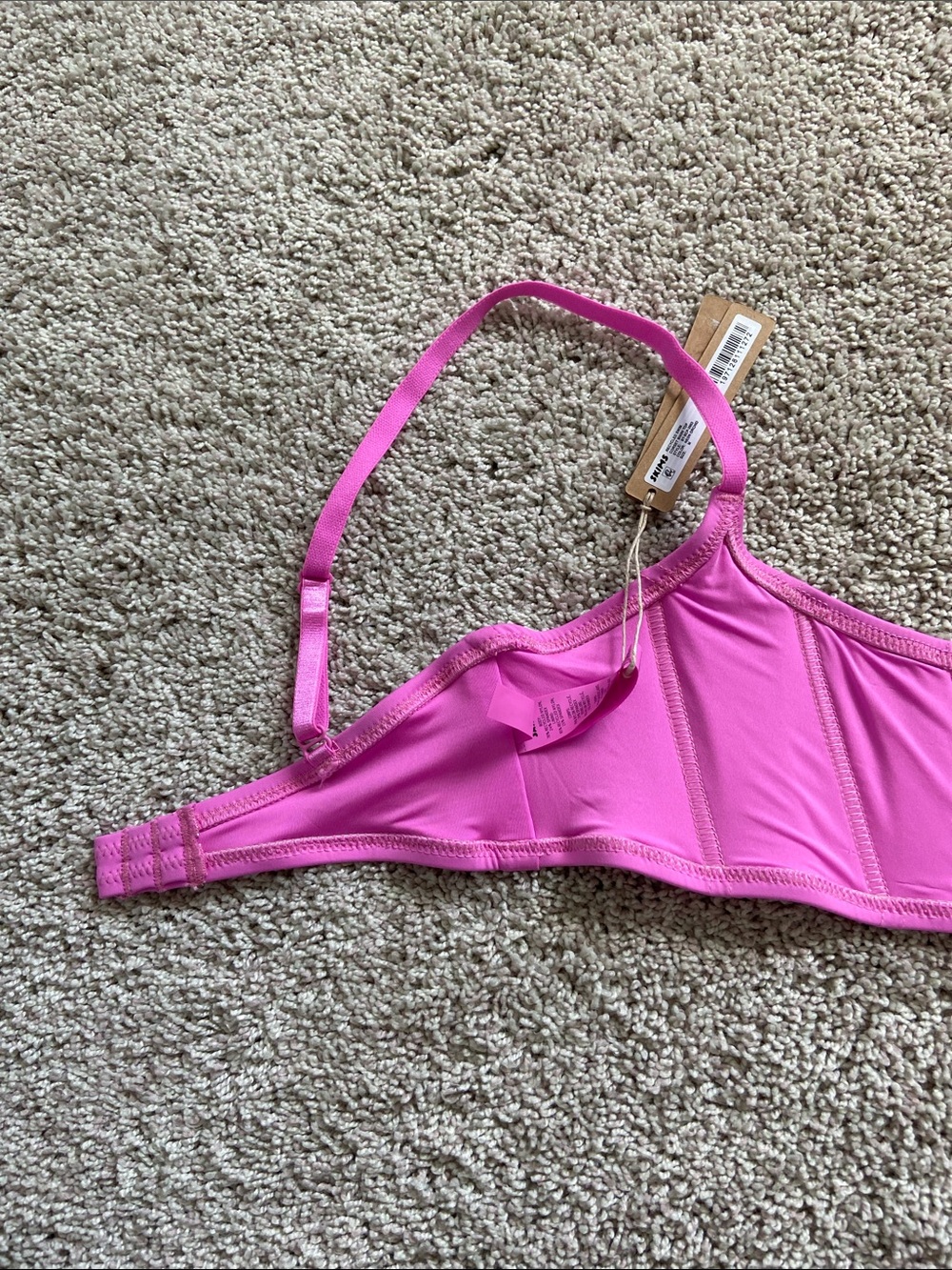 Skims โข Recycled Swim Corset Bikini Top Neon Orchid - Picture 7 of 14